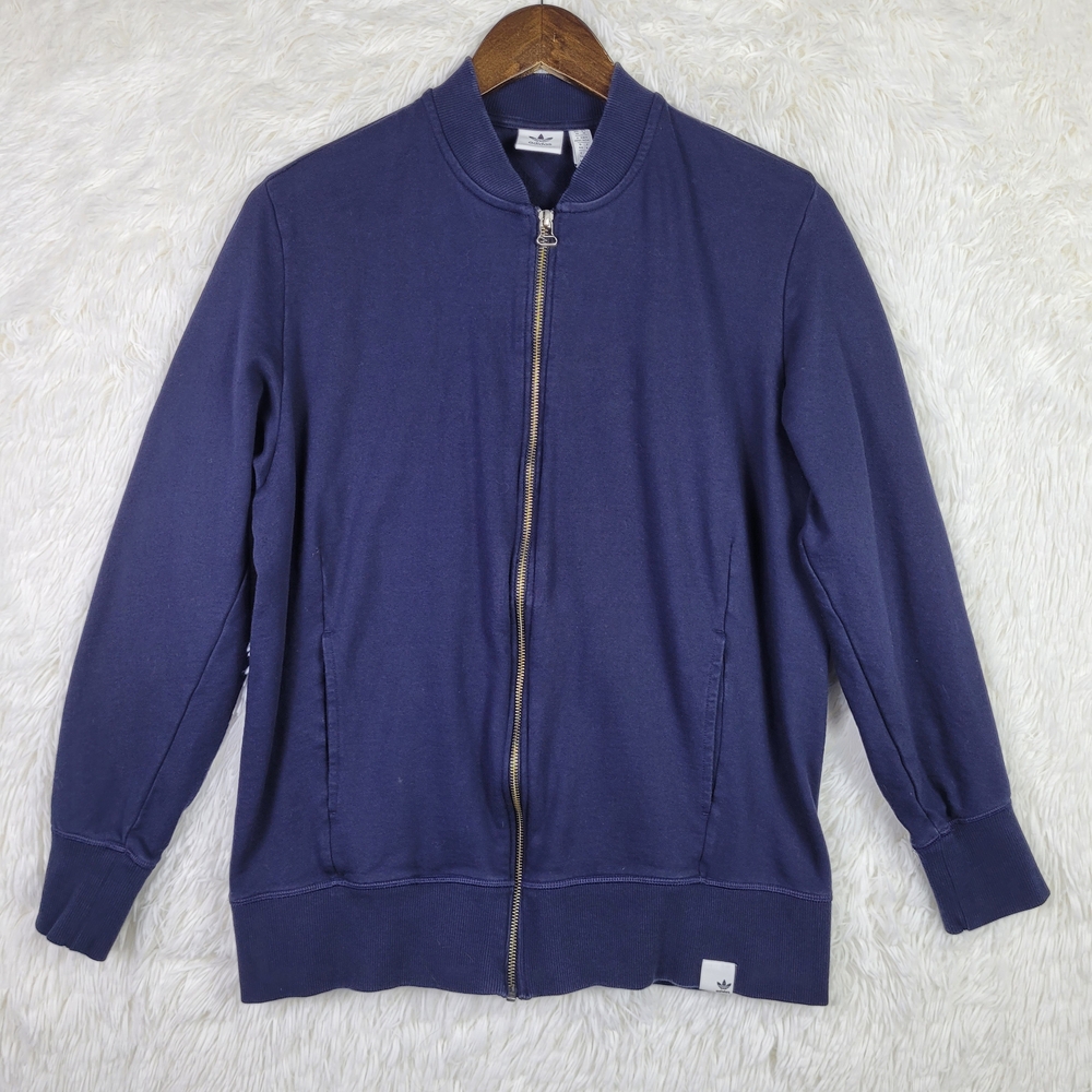 Adidas Originals Women's M Blue XBYO Legend Ink Track Jacket Bomber Athleisure